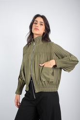 Urban Fringe Jacket-Olive